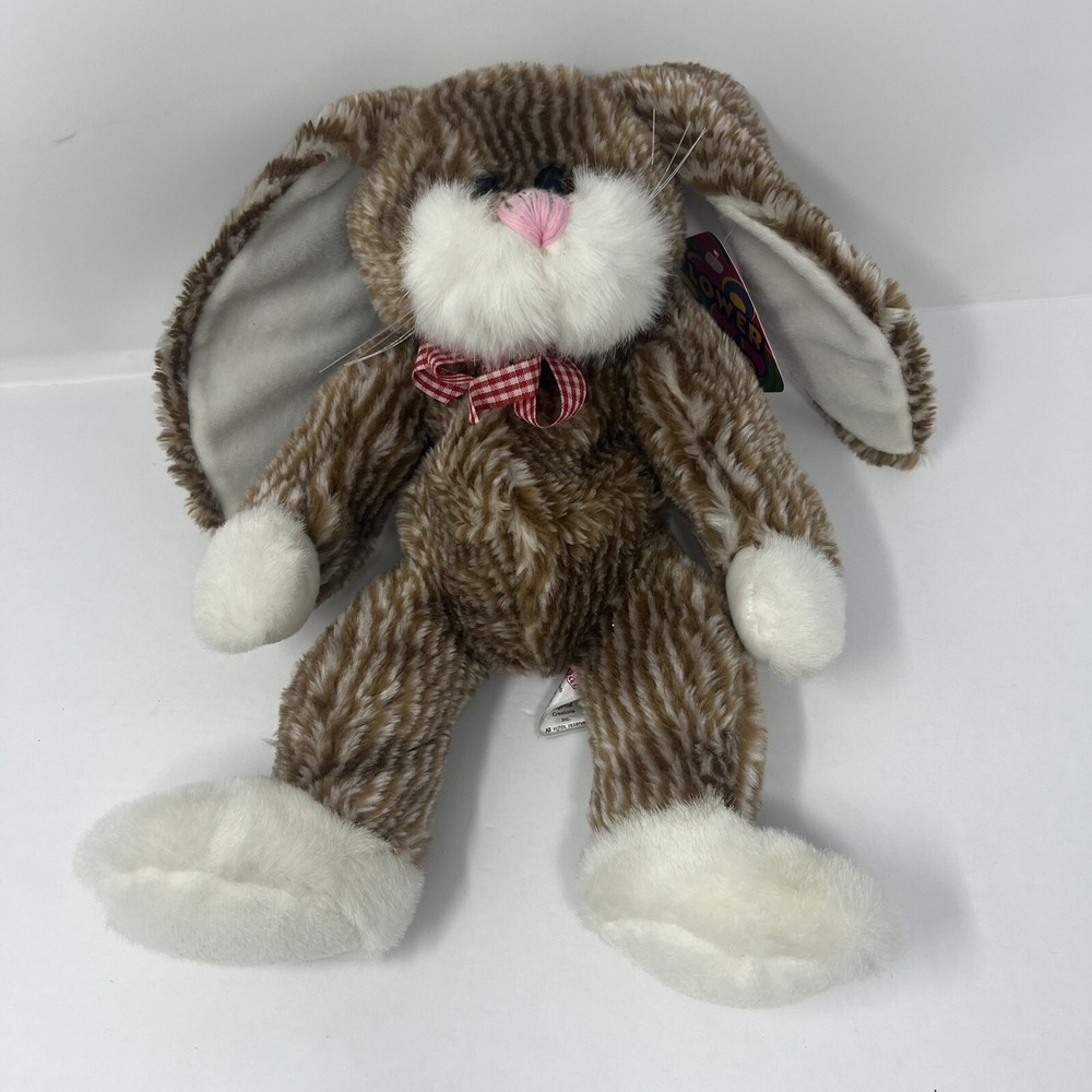 Sugar Loaf Brown Easter Bunny Rabbit Beanie Bag Plush Stuffed Animal Toy